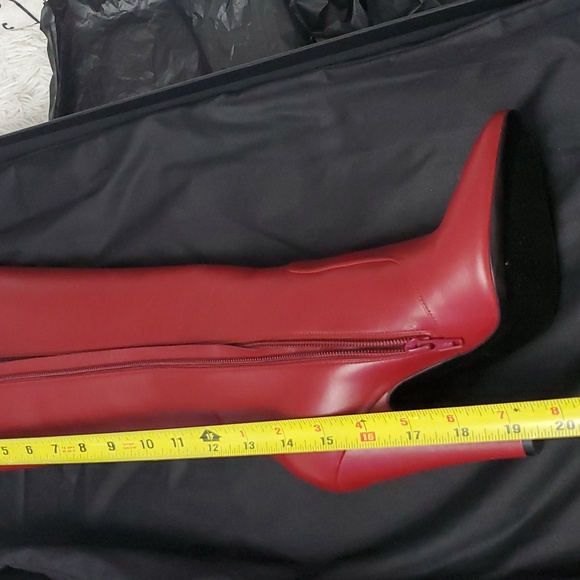 Saint Laurent Boots Oyum red - Picture 8 of 9